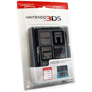 Official Nintendo 3DS Game & SD Card Storage Case Black   DS DSi Lite 