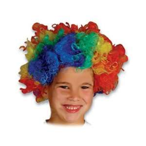    Crazy Hair Rainbow Clown Jester Halloween Costume Wig Toys & Games