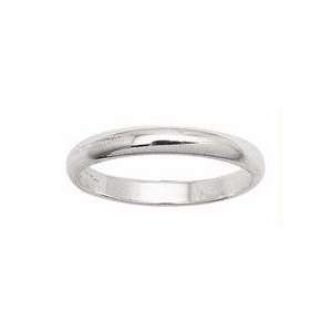 925 Sterling Silver Plain Band Ring   RingSize 8