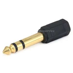  6.35mm (1/4 Inch) Stereo Plug to 3.5mm Stereo Jack Adaptor 