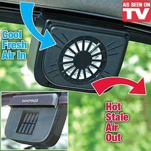   POWERED POWER WINDOW FAN VENTILATOR AUTO COOL AIR VENT FOR CAR VEHICLE