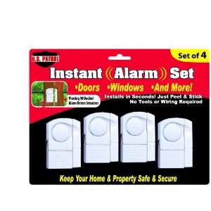  Wireless Window/Door Alarm System Kit (4 Pack): Home 