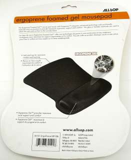 ALLSOP 30191 Ergoprene Gel Mouse Pad with Wrist Rest 035286301916 