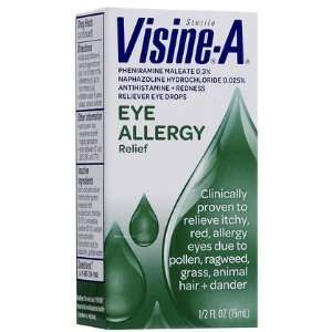  Visine  A Eye Allergy Relief, Antihistamine & Redness Reliever Eye 