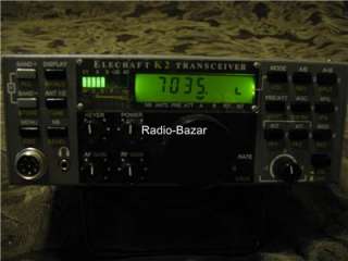 ELECRAFT K2 AMATEUR HAM RADIO TRANSCEIVER CW SSB +DIGITAL SOUND CARD 