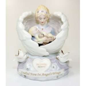  Cradled in Angels Wings   Angel Figurine