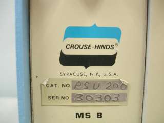 Crouse Hinds Traffic Light Controller Control PSU200  