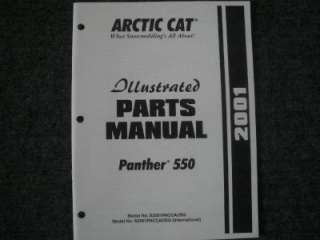 2001 Arctic Cat Snowmobile Parts Manual Panther 550  