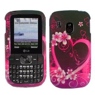iFase Brand LG 500G Cell Phone Purple Love Protective Case Faceplate 