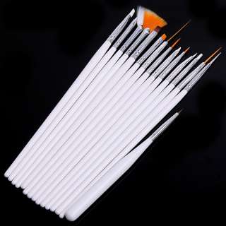 15 Nail Art Design Brushes Set Painting Pen Polish Tips  