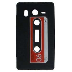 Worldshopping Black Retro Cassette Tape Style Soft Silicone Skin Case 