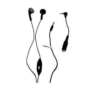 Black Stereo Headset Hands free with 3.5mm Plug + 3.5mm to 2.5mm Audio 