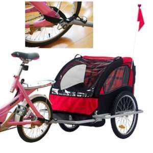 Aosom 2 in 1 Child Bike Trailer and Stroller  Sports 