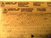 John Deere 302A Backhoe Parts Catalog Microfiche jd  