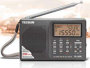 TECSUN PL 606/Grey FM Stereo/SW/MW/LW World Band Radio  