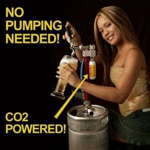 Portable Draft Beer Keg Tap   CO2 No Pump Needed 845033013067  
