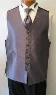 Bill Blass Light Purple Full Back Vest and Tie