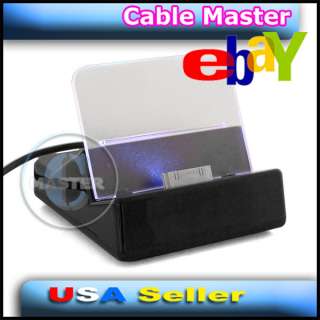 BLACK UNIVERSAL USB CHARGER SYNC DATA OFFICE DOCK STATION iPHONE 3G 4 