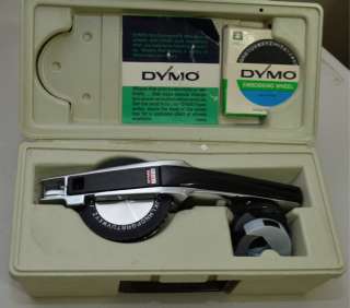 Dymo 1570 embossing label maker system vintage   comes with plastic 
