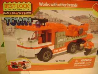 NEW BUILDING BLOCK SET TOY FIRE TRUCK/ENGINE CHILDREN/KID WORKS WITH K 
