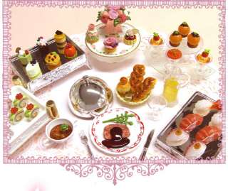 Re Ment Mini Reserve Special Hotel Buffet Food Set of 8  