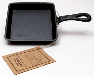   CAST IRON SQUARE SKILLET Bakeware Cabin Lodge Camping Cookware  