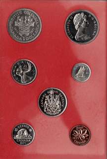 1971 ~ Canadian 7 Coin Prestige Set ~ Double Dollar  
