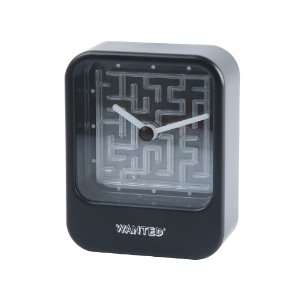   Present Time Wanted Time To Get Lost Desk Clock, Black: Home & Kitchen