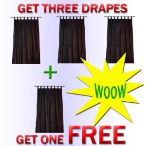  PACK OF 40X84 BURGUNDY BLACKOUT CURTAINS / DRAPES