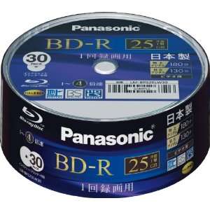  Panasonic Blu ray Disc 30 Spindle   25GB 4X BD R 