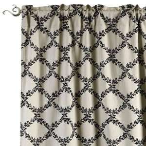  Kathy Ireland Montecito Trellis Panel Taupe/Black Fabric 