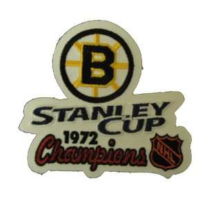   Stanley Cup Champions Patch   Boston Bruins 1972