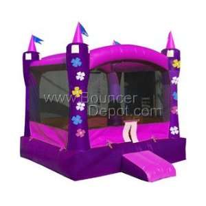   Pink Princess Castle Residential inflatable bounce house: Toys & Games