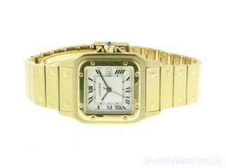 CARTIER SANTOS 18K GOLD AUTOMATIC WATCH Shipped from London,UK 