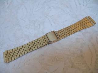 Mans1950s NOS Stainless Steel Gold Tone Watch Band  