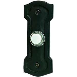 NuTone NB4018BL Decorative Door Chime Push Button, Recess Mount, Black 