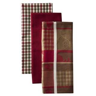 Log Cabin Dish Towel Set of 3   Assorted.Opens in a new window