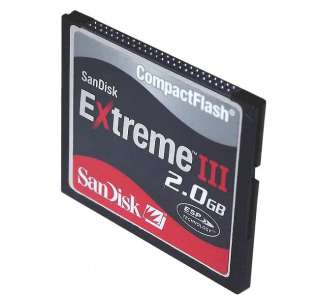 Sandisk CF 2GB Extreme III Compact Flash ESP Memory Card SDCFX3 