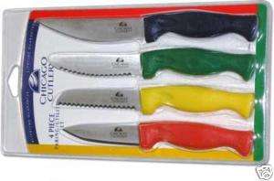 Chicago Cutlery 4 Piece Paring Utility Knife Set  