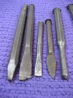 11 FORD PUNCHES CHISELS AUTOBODY TOOLS vintage mechanic old  