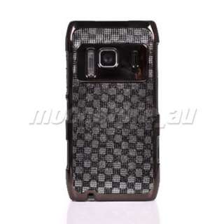 CHROME PLATED LUXURY CASE COVER FOR NOKIA N8 BLACK  