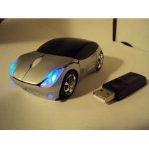  Silver Car Wireless Mouse 