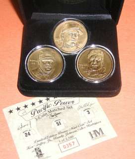 Rodriguez Griffey Randy Johnson Highland Mint Coin Set  