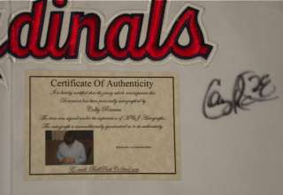 COLBY RASMUS AUTOGRAPHED JERSEY (CARDINALS) W/ PROOF  