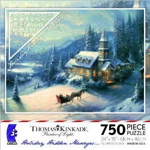   Hidden Messages   Thomas Kinkade   750 Piece Puzzle Toys & Games