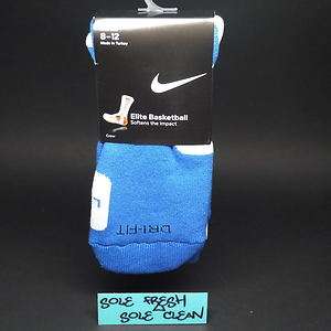 SX3694 441]Nike Elite Basketball Crew Socks Blue XL  