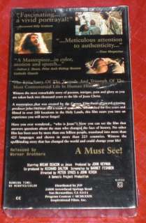 JESUS movie VHS SEALED Warner Bros. Brian Deacon  