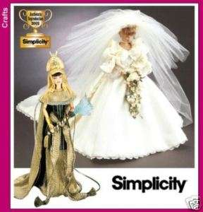 SIMP 7077 Diana Cleopatra Diva Barbie Doll Pattern  