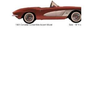 Wallpaper 4Walls Who Let the Kids Out 1961 Corvette Convertible Accent 
