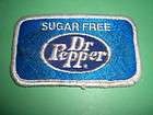 Vintage 1970s Sugar Free Dr Pepper Soda Used Patch